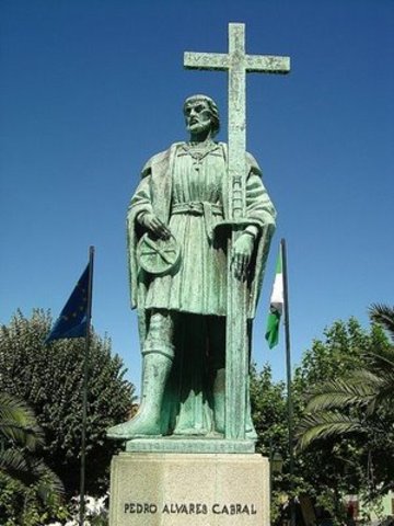 Descoberta oficial do Brasil por Pedro Álvares Cabral quando seguia com a sua armada a caminho da Índia