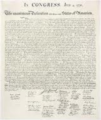 THE DECLARATION OF INDEPENDANCE