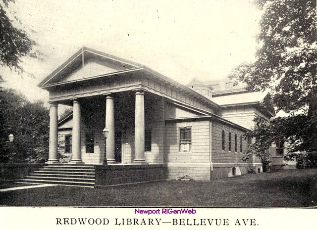 Wealthy Quakers came together to donate land for a public library in Newport, Rhode Island