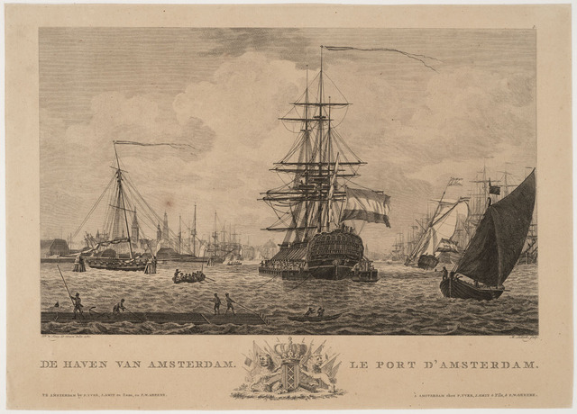 het was rustig in de amsterdamse haven