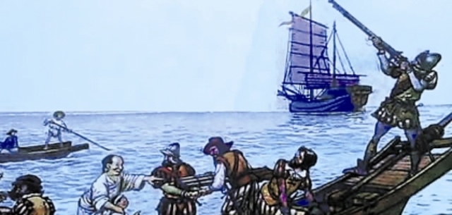 Realizam-se as primeiras trocas comerciais com a África ao Sul do Bojador, reativando o interesse pelas navegações.