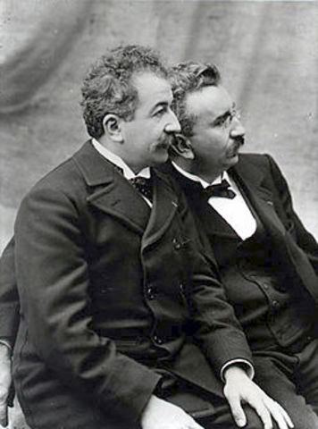 The Lumiere Brothers have the World's First Public Film Screening