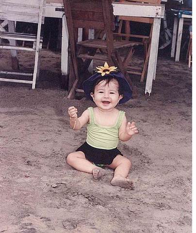 Mi primera vez en la playa!