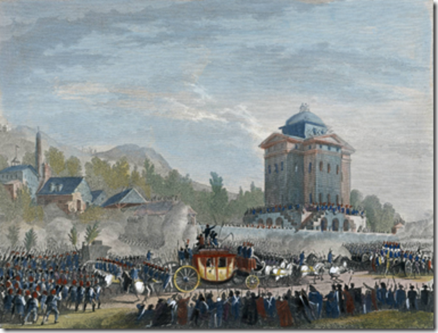 INTENTO DE HUÍDA DE LA FAMILIA REAL