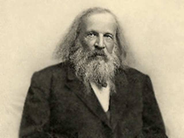 Dmitri Mendeleev: First periodic table