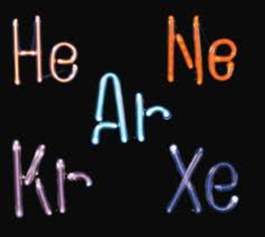 found neon,krypton, and xeon