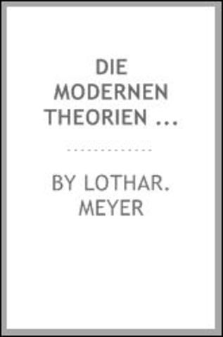 published the modern theories of chemistry