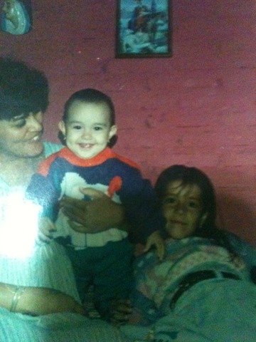 La primera foto con mi mejor prima