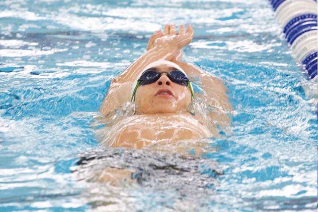 Mi primera competencia de natacion