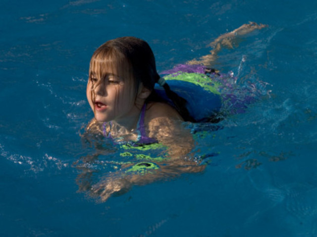 Just learned how to swim!