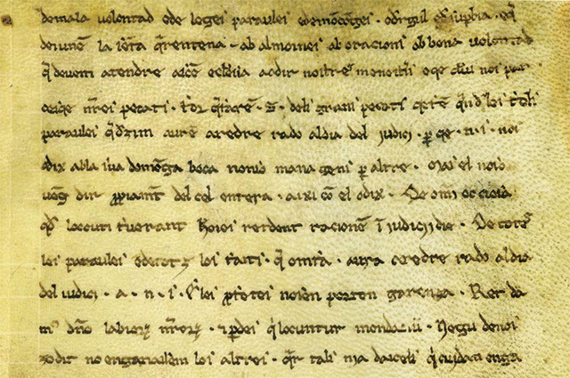 Homilies d'Organyà (Primeres manifestacions escrites)