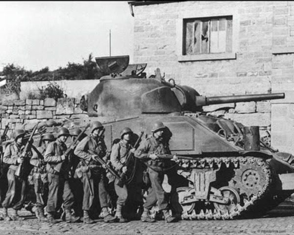 Durante la segunda Guerra Mundial: soldados entrenados