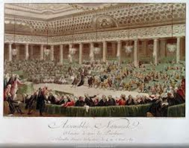 National Assembly abolishes Feudalism with Agust Decrees