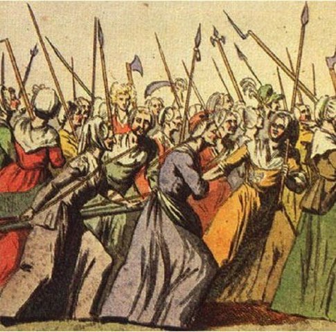 Woman of Paris March to Versailles for Bread