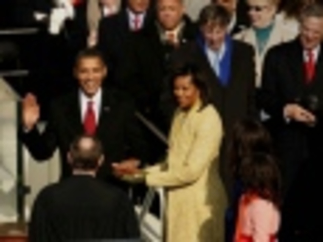 Barack Obama is Sworn in as President of the US