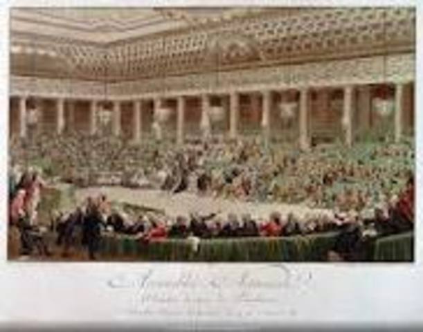 National assembly abolishes Fuedalism with the august decrees