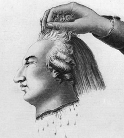 The execution of King Louis XVI in Paris