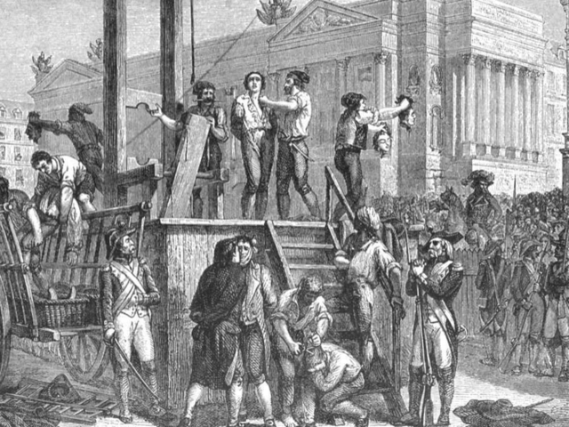 Execution of Robespierre, End of Reign of Terror