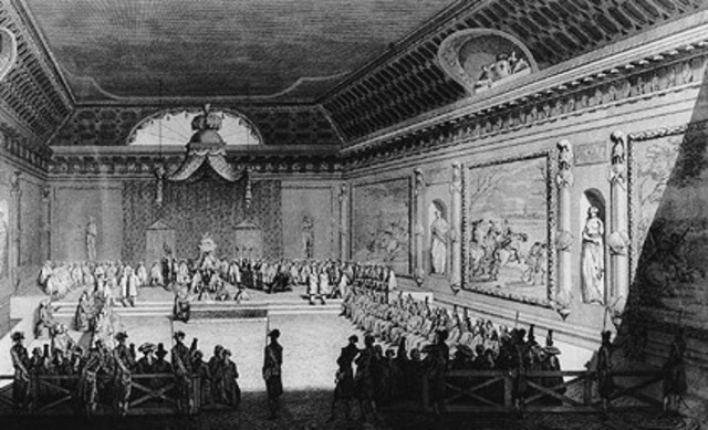 Nobility forces King Louis XVI to call the Estates General into Session