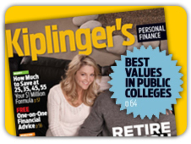 Ranked 53rd "Best Value" school in the country 	Kiplinger's