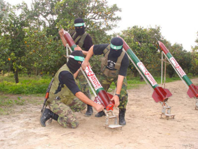 Armed Hamas respond