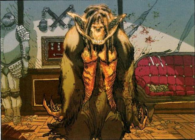 Gruff the troll is drawn to the magical residue at Fowl Manner.