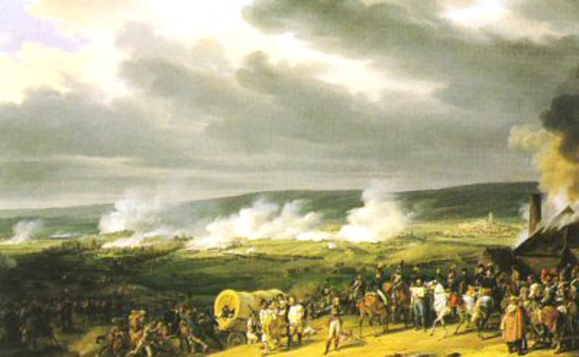 French defeat foreign invaders (Austria and Prussia) who are attempting to preserve the monarchy.