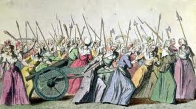 Women of Paris March to Versailles for Bread