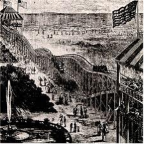 First wooden roller coasters