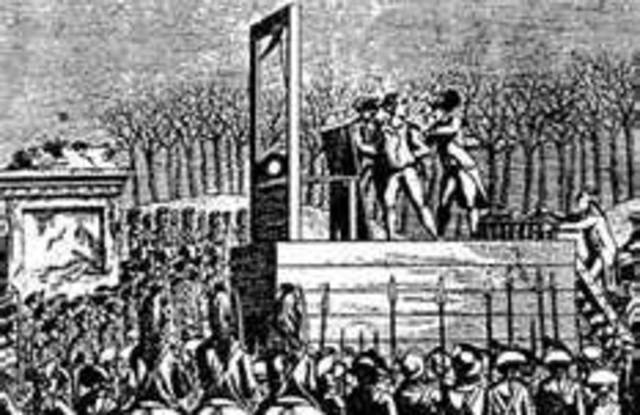 Law of Suspects Passed - Beginning of Reign of Terror