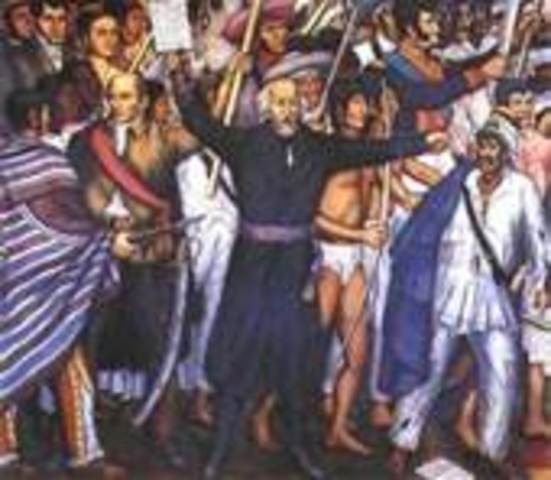 Hidalgo calls for Mexico's independance from Spain