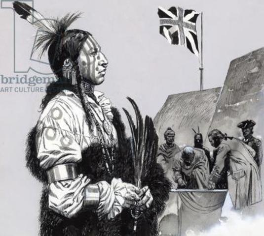 Pontiac Signs Peace Treaty with English