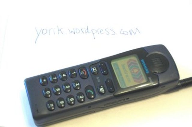 El primer telefono movil que ví y manejé