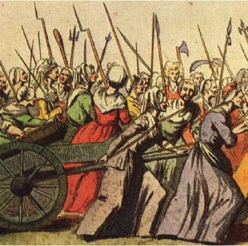 Women of Paris walk to Versailles for Bread
