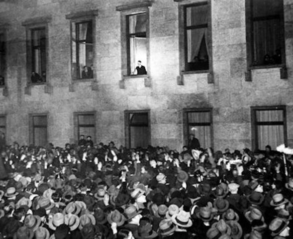 Hitler voted Chancellor of Germany