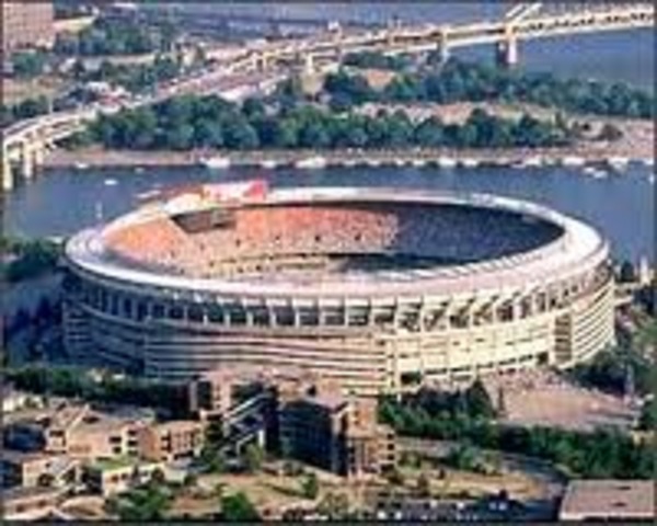 Three Rivers Stadium Built