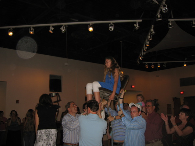 I went to my cousin Alison's Bat Mitzvah