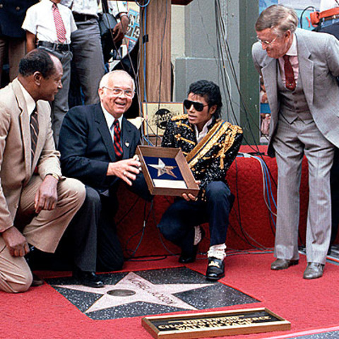 Micahel gets a star of the Walk of Fame in Hollywood