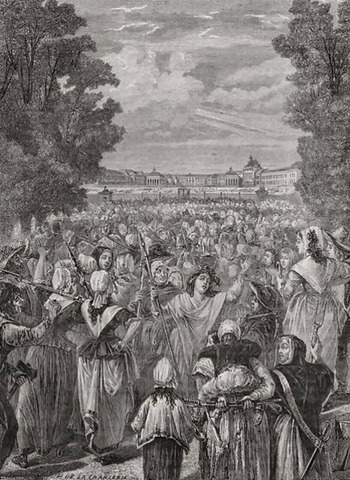 Women of Paris March to Versailles for Bread