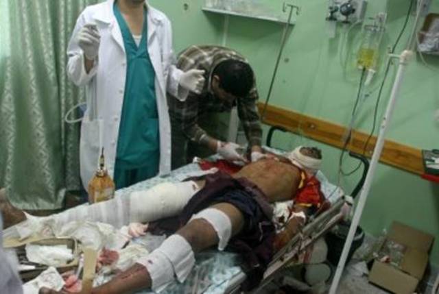 he end up in the hopital from jumping of a briged