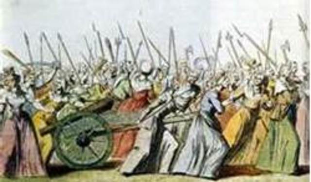 Women of Paris March on Versailles for Bread