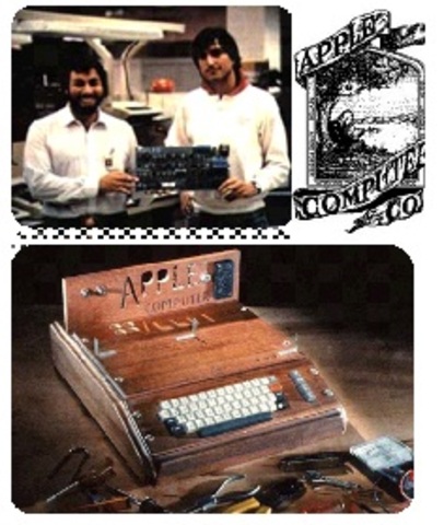 Steve Jobs van crear en un garatge el primer apple .