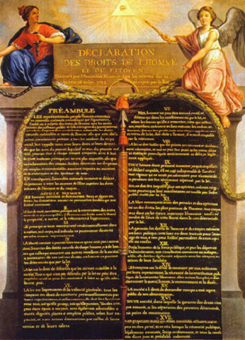 Se crea la Declaración de los derechos del Hombre y el Ciudadano