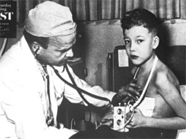 Invention of the first cardiac pacemaker