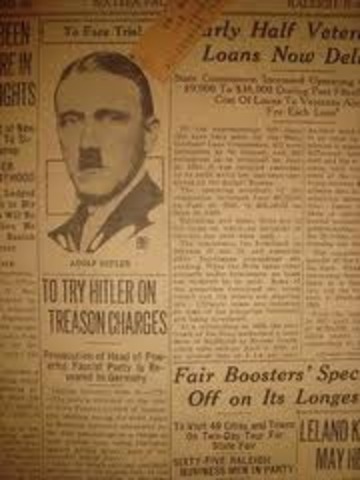 Hitler's tried for treason