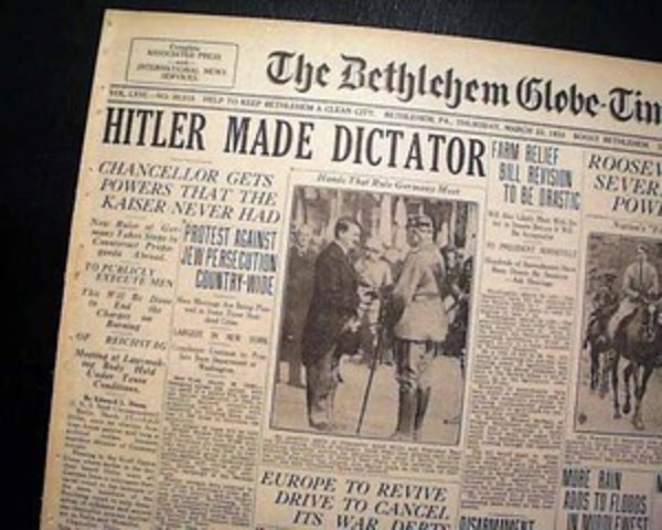 Hitler becomes dictator of Germany