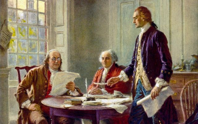 Writing of Decleration of Independence