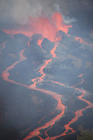 The eruption of Volcano, Tambora in Indonesia