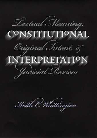 Argument Over Constitutional Interpretation