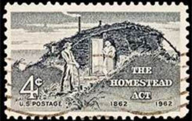 Homestead Act Signed By Licoln